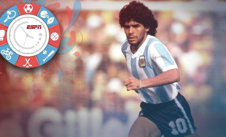 Maradona quase na Portuguesa, tudo de United x Liverpool, teste sobre Messi e Barcelona x Real adiado