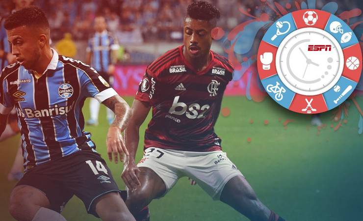 Tudo de Flamengo x Grêmio, NBA pegando fogo e muita Champions League