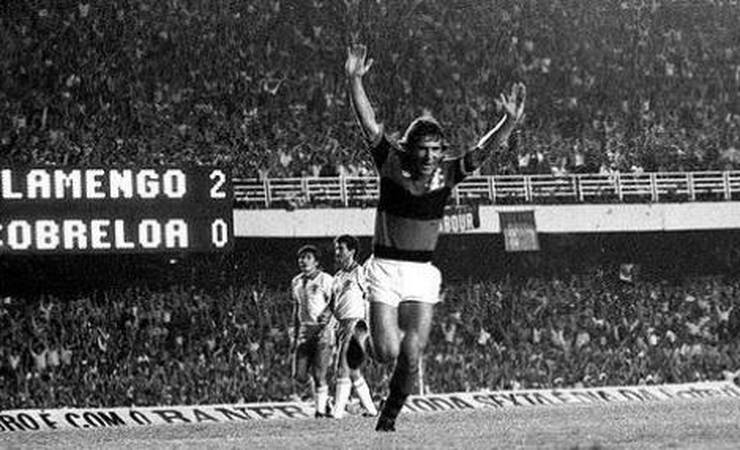 Há 38 anos, Zico comandou o Flamengo no primeiro jogo da final da Libertadores contra o Cobreloa