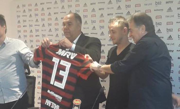 Apresentado, Rafinha não poupa elogios ao Fla: 'Um gigante do Brasil'