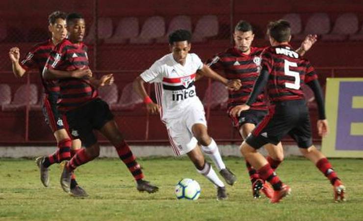 São Paulo e Flamengo empatam em primeira semi do Brasileiro sub-17
