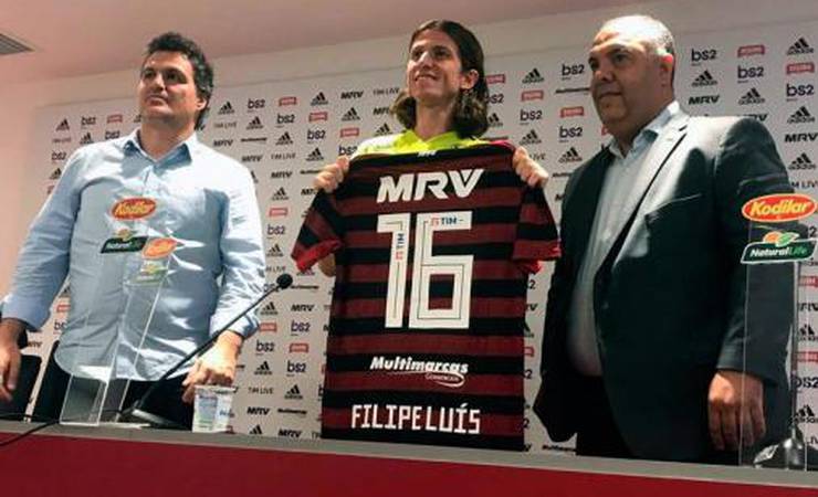 Apto para estrear, Filipe Luís fala em 'fazer história' e faz coro por Neymar e Diego Costa