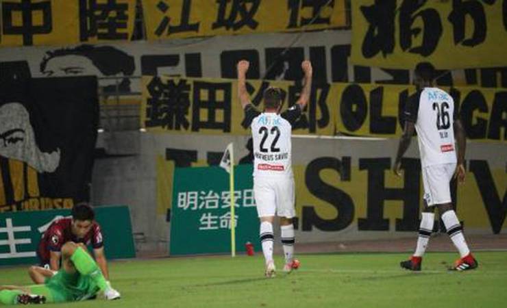 Matheus Savio faz primeiro gol no Japão e vibra: 'Adaptação excelente'