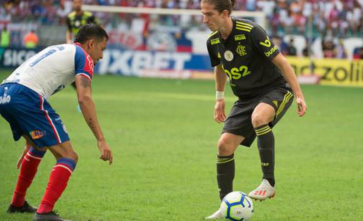 Confira imagens da estreia de Filipe Luís pelo Flamengo