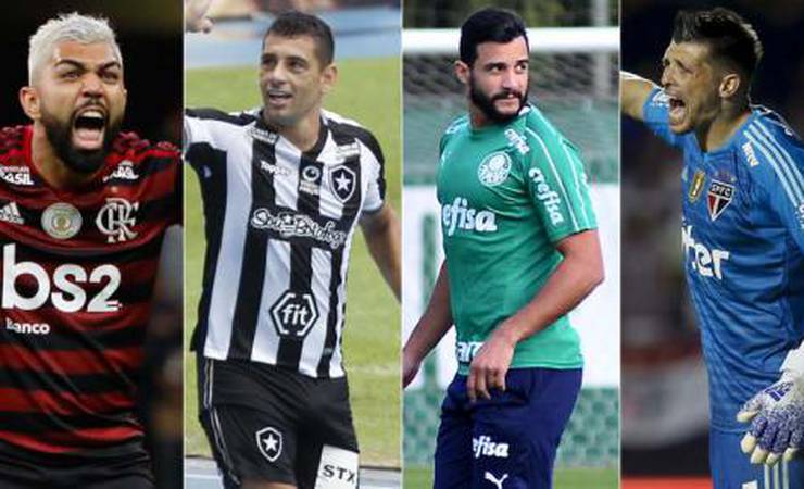 Confira os jogadores com contrato até dezembro em clubes do Brasil