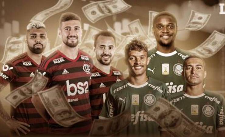 Flamengo x Palmeiras: quem tem o time mais valioso para o mercado?