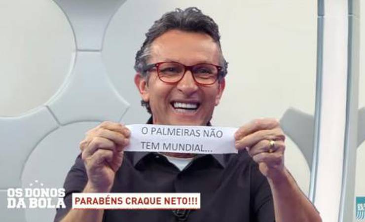 Neto comemora gol do Flamengo e provoca Palmeiras: 'Chupa, Porco!'