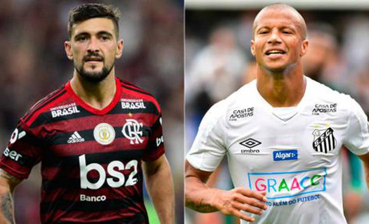 Bons desempenhos de Flamengo e Santos passam pelos pés uruguaios de Arrascaeta e Carlos Sánchez