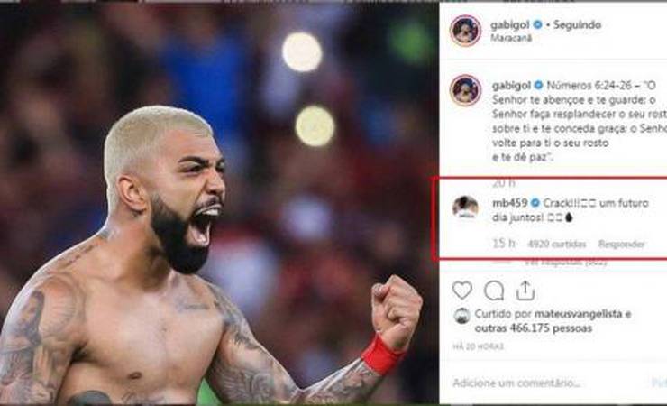 Balotelli comenta publicação de Gabigol e projeta dupla de ataque