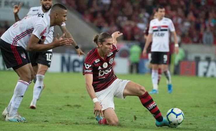 Após empate, Filipe Luís lamenta de lentidão do jogo contra o São Paulo