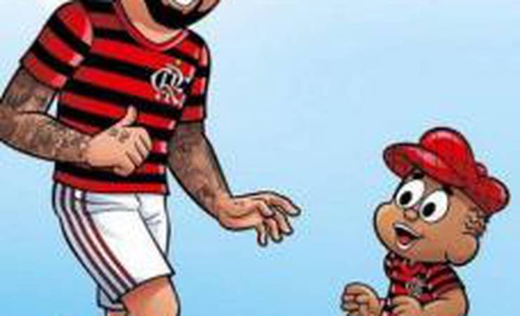 Gabigol recebe homenagem de Maurício de Sousa: 'Honra fazer parte dessa família'