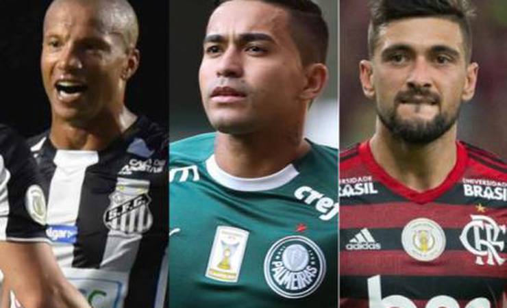 Jogadores de Flamengo, Santos e Palmeiras dominam as estatísticas do Brasileirão