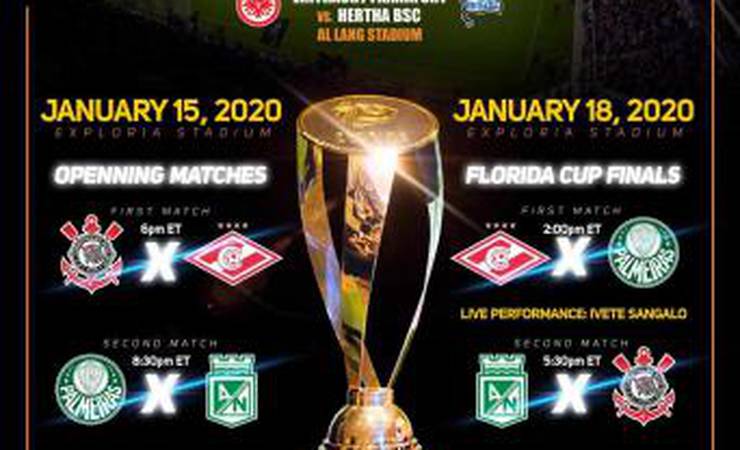 Florida Cup 2020 define tabela com Palmeiras e Corinthians