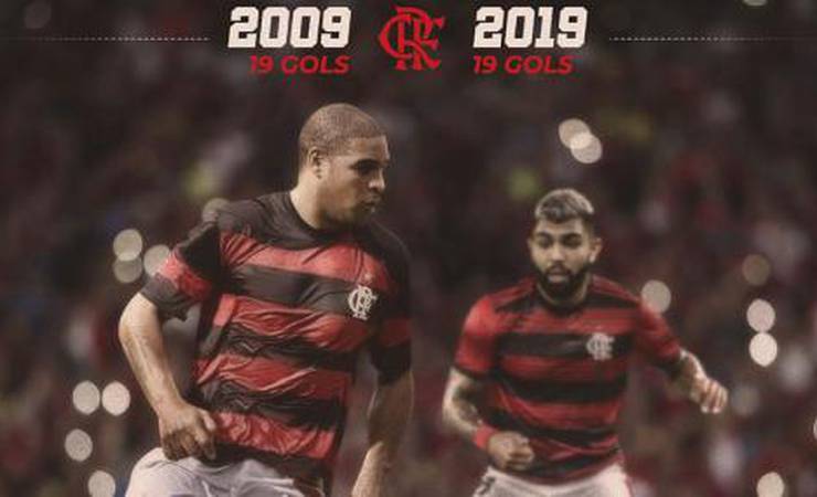 Após igualar marca de Adriano, Gabigol o exalta: 'Para sempre o nosso Imperador'