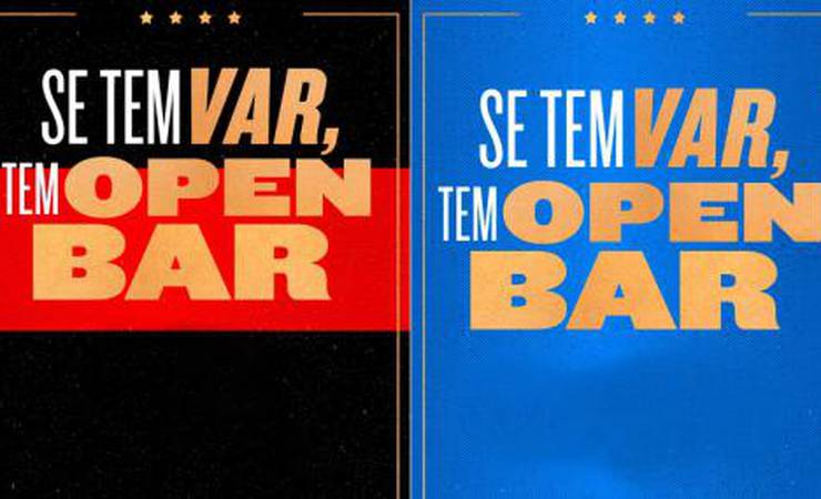 'Se tem VAR, tem Open Bar': Ação vai distribuir cerveja de graça em bares