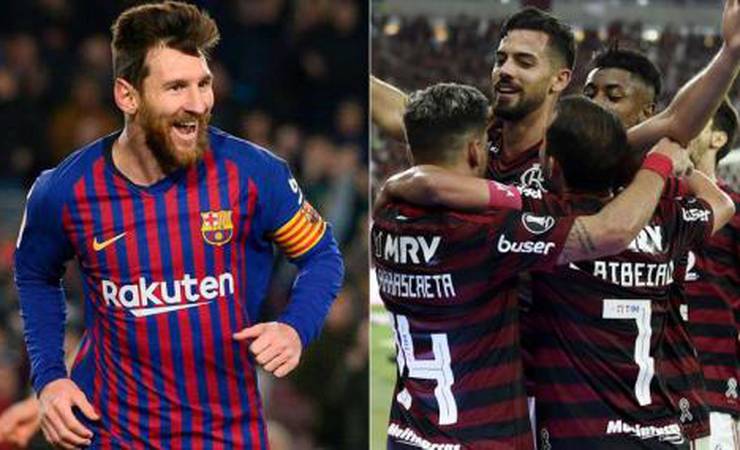 Perfil do Barça brinca com classificação do Fla e torcedores pedem empréstimo de Messi