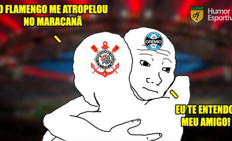 Os melhores memes do massacre do Flamengo sobre o Corinthians
