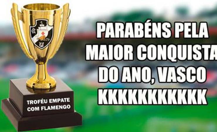 Rubro-negros ironizam vascaínos: 'Parabéns pelo título de empate'
