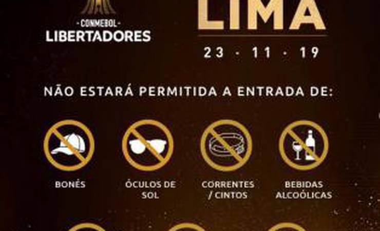 Conmebol divulga normas de segurança para final da Libertadores