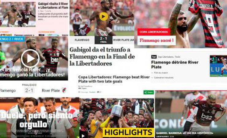 Título do Flamengo na Libertadores é destaque ao redor do mundo