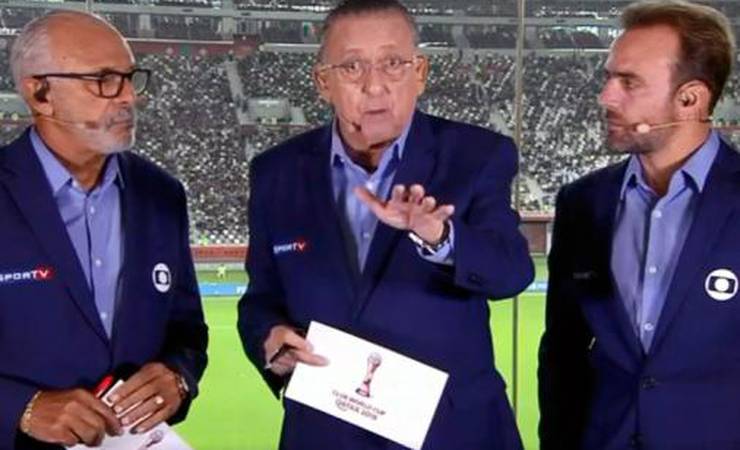 Globo estuda volta de Galvão Bueno para decisão da Supercopa entre Flamengo e Palmeiras