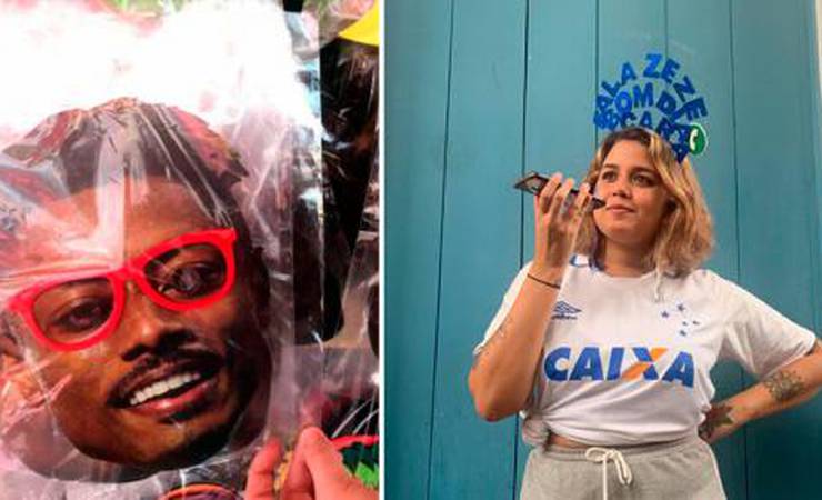 Torcedores usam a criatividade nas fantasias juntando Carnaval e futebol
