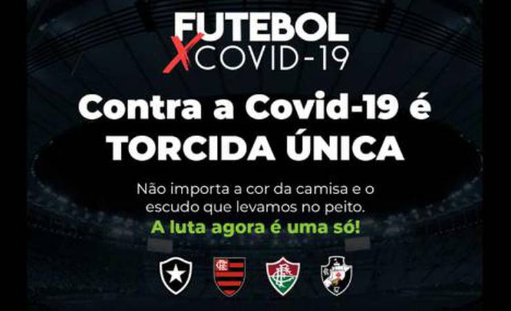Clubes do Rio se unem em campanha para apoiar combate ao coronavírus