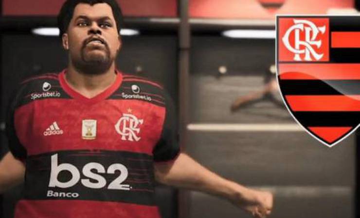 Muito parecido! Torcedores criam Babu Santana como atleta do Flamengo em game