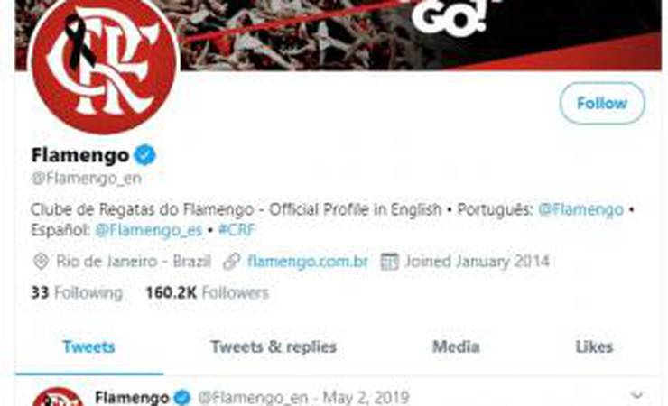 Flamengo não aproveita 'boom' nas redes sociais, e perfis 'internacionais' estão desativados há um ano