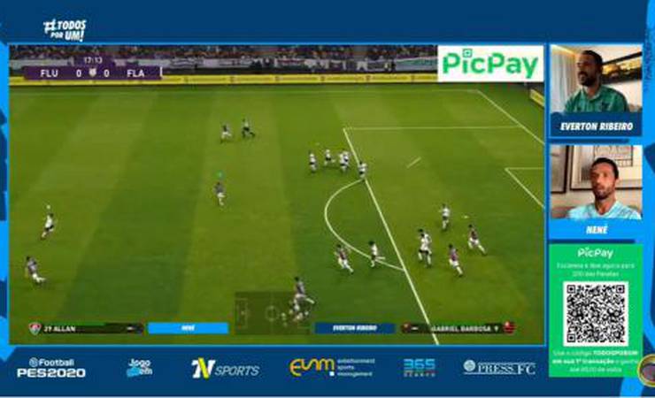 Everton Ribeiro vence Fla-Flu com Nenê e avança em torneio de PES