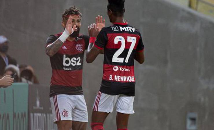Bruno Henrique e Gabigol são responsáveis por quase 60% dos gols do Flamengo em 2020; veja números