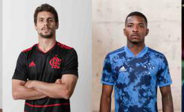 Adidas lança camisas 3 de Cruzeiro, Fla, Inter e São Paulo de forma conjunta