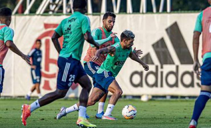 Veja o último treino do Flamengo antes da viagem ao Equador