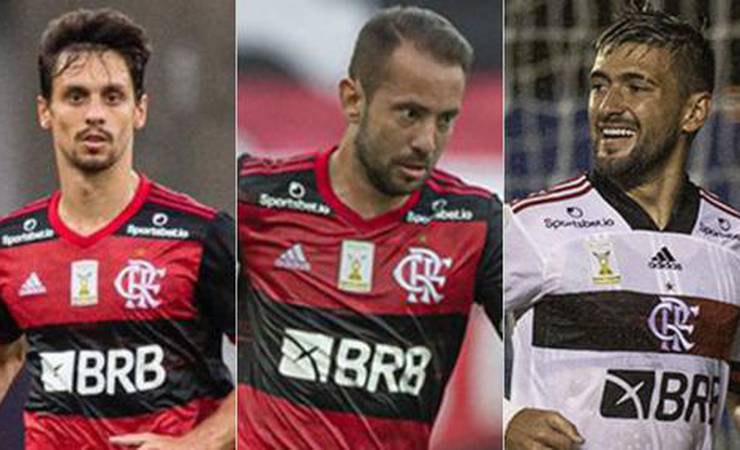 A sequência de jogos do Flamengo sem o trio de jogadores convocados