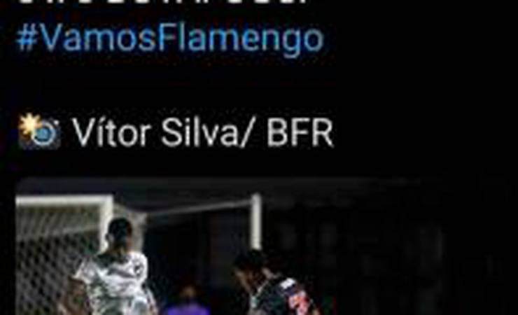Perfil do Botafogo no Twitter comete gafe e usa hashtag do Flamengo