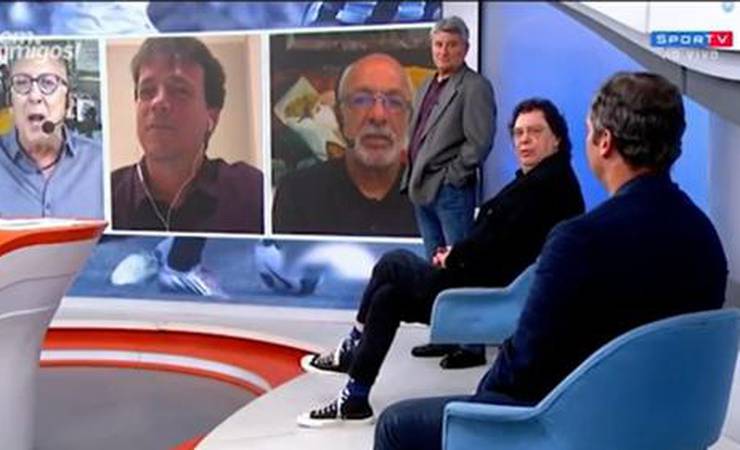Galvão Bueno e Casagrande se estranham durante 'Bem, Amigos!' e geram climão ao vivo