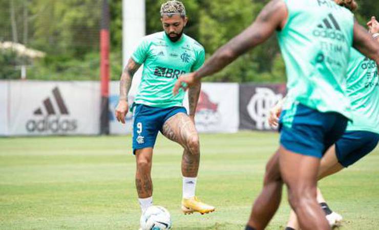 Na véspera de 'decisão' pela Copa do Brasil, Gabigol faz parte do treino com o grupo do Flamengo