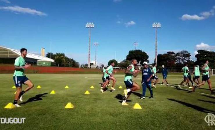 Veja como foi o último treino do Flamengo em Brasília antes do duelo decisivo contra o Palmeiras