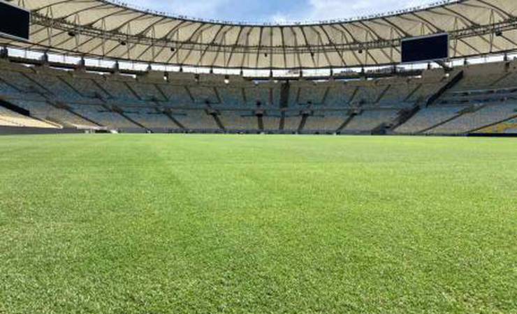 Maracanã inicia plantio de grama de inverno logo após jogo do Flamengo pela Libertadores