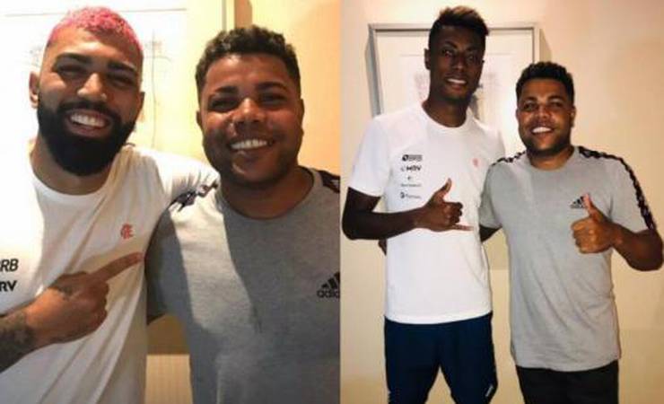 Gabigol, Bruno Henrique e outros jogadores do Flamengo arrumam visual antes de jogo contra o São Paulo