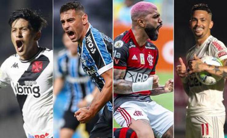 Veja quem foram os maiores artilheiros do futebol brasileiro na temporada