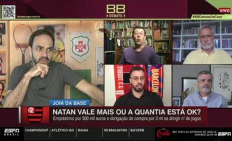 Sormani e Unzelte têm discussão ao vivo sobre a política de negociações do Flamengo