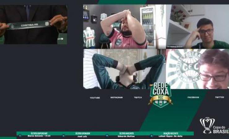 Torcedores do Coritiba viralizam com reação após sorteio da Copa do Brasil definir o Flamengo como rival