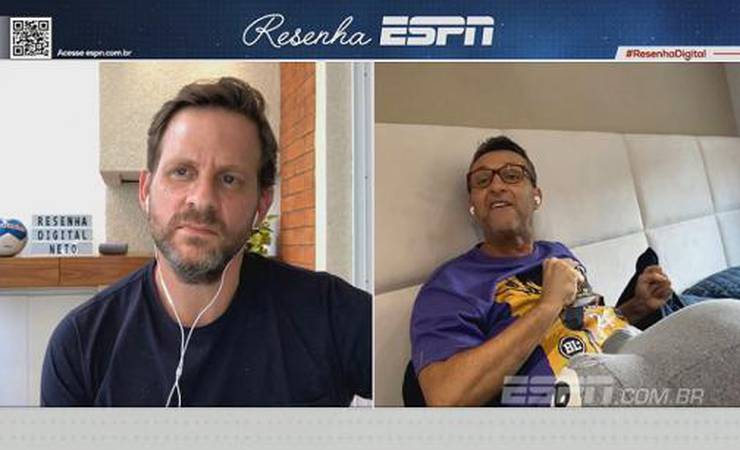 Convidado da ESPN, Neto ataca a imprensa: 'Rogério Ceni é muito mais profissional do que todos vocês'