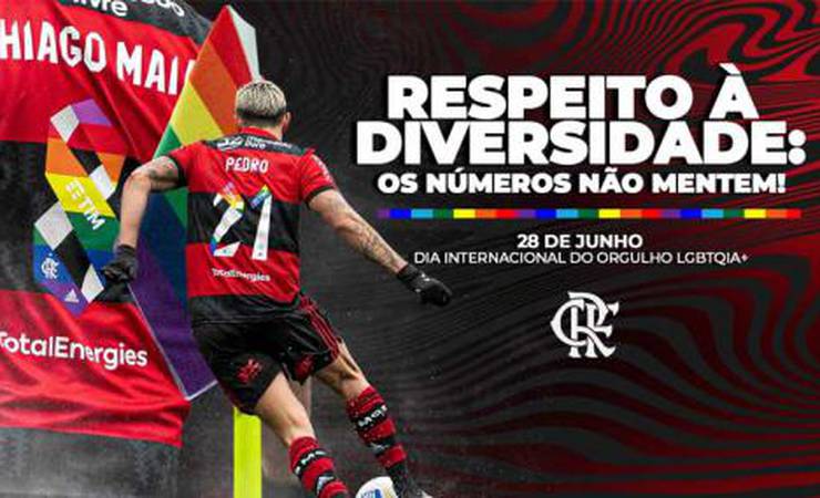 No Dia Internacional do Orgulho LGBTQIA+, Flamengo pede respeito e 'direito de ser e amar quem quiser'