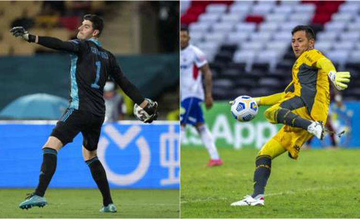 Courtois diz como seria um 'goleiro perfeito' e elege Diego Alves como o pegador de pênaltis