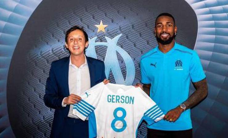 Gerson é apresentado como reforço do Olympique Marseille