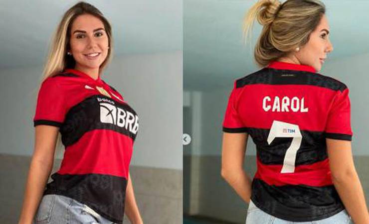 Ex-Grêmio? Carol Portaluppi posta 'agora sim' com camisa do Flamengo e Edmundo alfineta pelas redes
