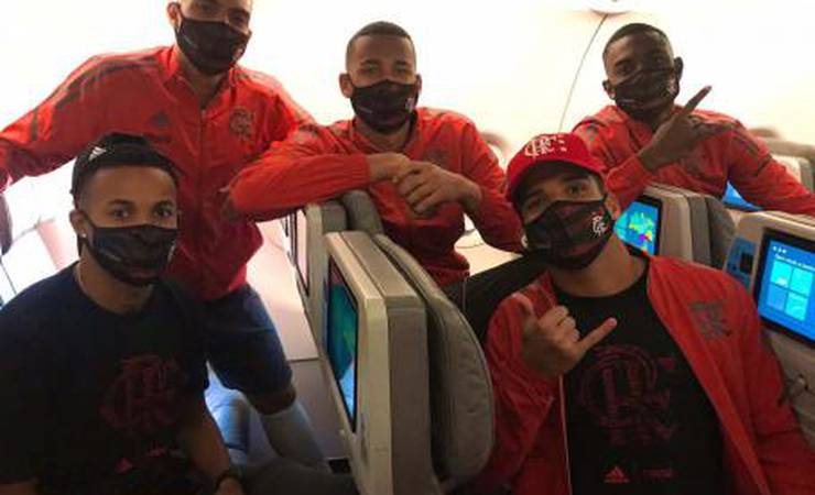 Flamengo desembarca em Natal e recebe apoio da torcida antes de jogo com o ABC; veja vídeo