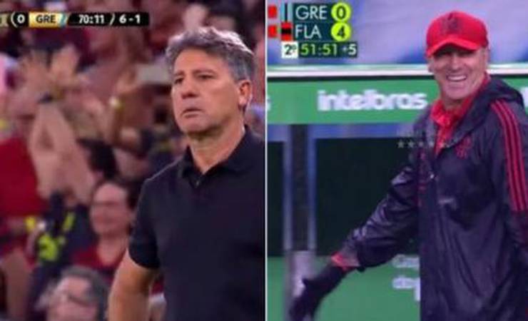 Se não pode vencer... Web destaca 'virada de jogo' de Renato Gaúcho e zoa: 'Vão derrubar a estátua dele'